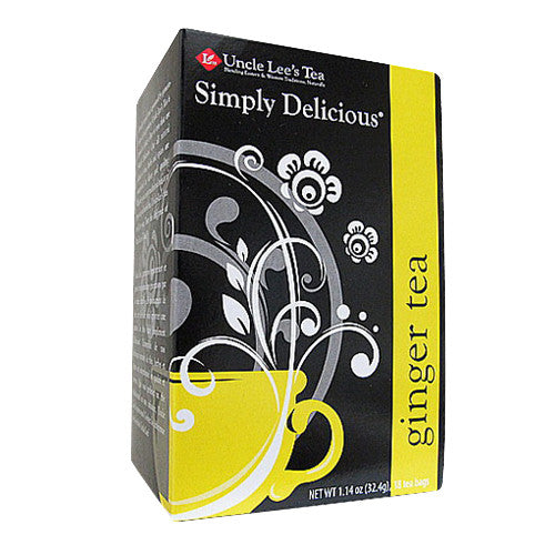 Uncle Lees Tea Simply Delicious Ginger Tea, 18 Ea